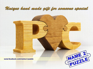name puzzle wooden