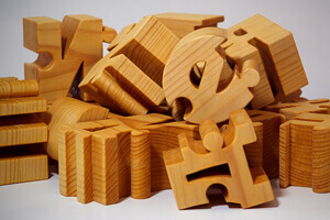 wooden personalized name puzzles for baby